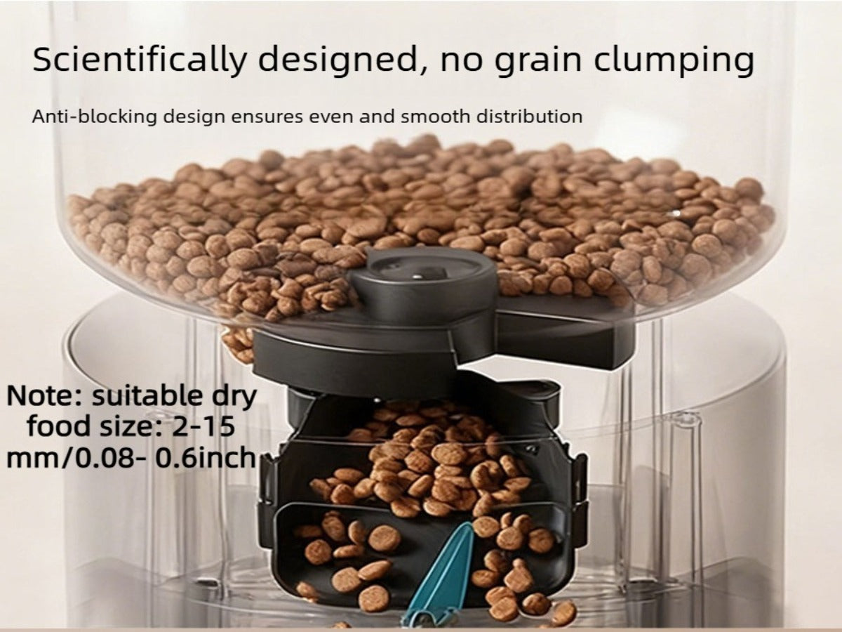6L Automatic Pet Feeder with HD Camera & Two-Way Audio – APP Controlled, Laser Toy, Perfect for Cats & Small Dogs