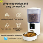 6L Smart Pet Feeder with 3.0MP HD Camera & Two-Way Audio – APP Control, 10-User Sharing, Perfect for Cats & Dogs