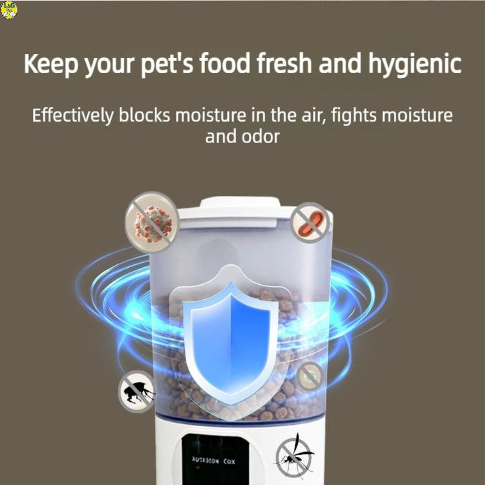 6L Smart Pet Feeder with 3.0MP HD Camera & Two-Way Audio – APP Control, 10-User Sharing, Perfect for Cats & Dogs