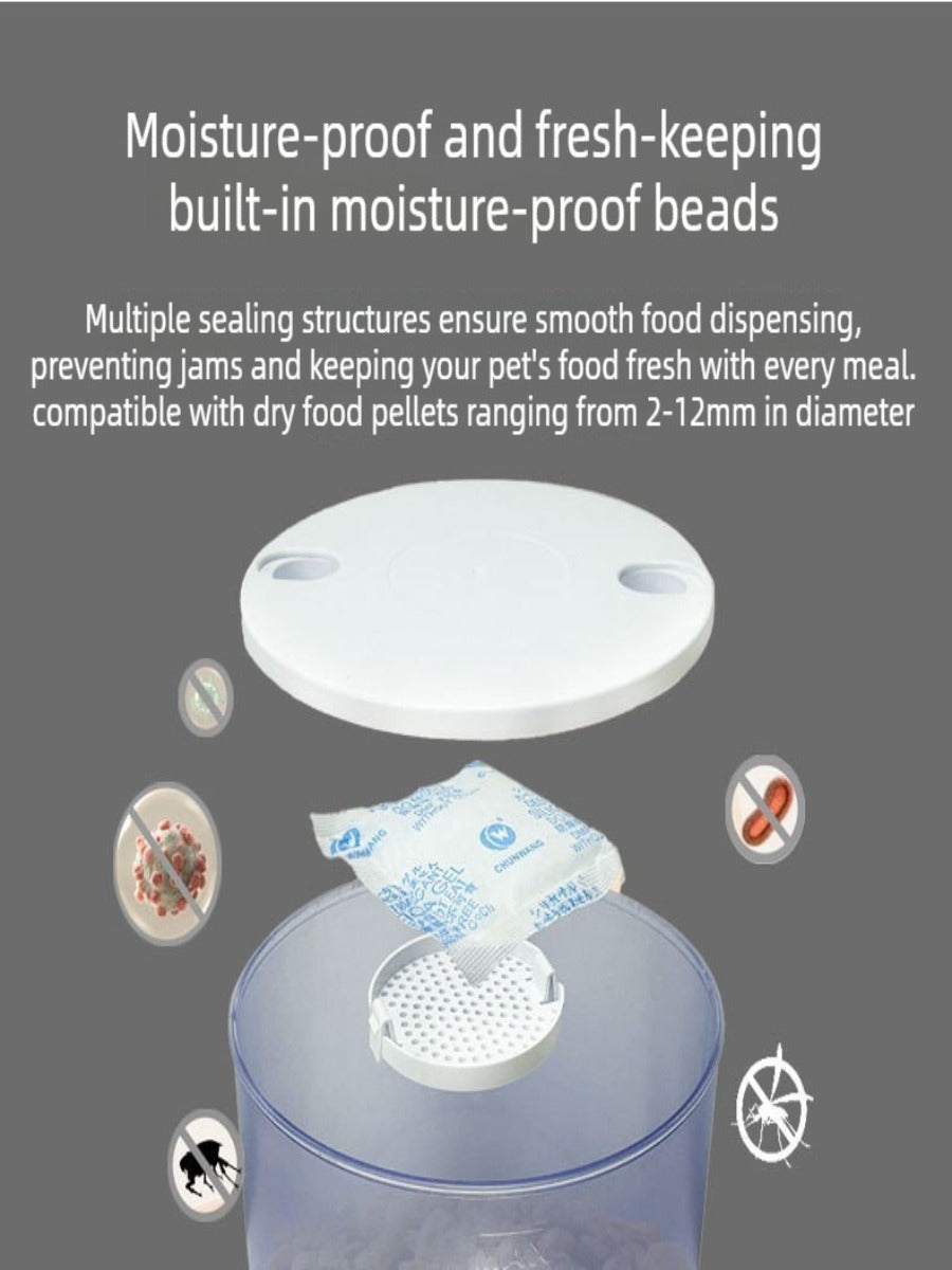4L Smart Pet Feeder with 3.0MP HD Camera & Two-Way Audio – APP Control, Night Vision, Dual-Band WiFi, Perfect for Cats & Dogs