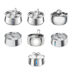 4L Copper Pipe Stainless Steel Pet Fountain – ≤20dB Ultra-Quiet, Multi-Stage Filtration