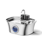 3.2L Stainless Steel Wireless Pet Fountain – 4200mAh, Ultra-Quiet <25dB, 3 Smart Modes