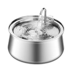 4L Copper Pipe Stainless Steel Pet Fountain – ≤20dB Ultra-Quiet, Multi-Stage Filtration