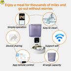 6L Smart Pet Feeder with 3.0MP HD Camera & Two-Way Audio – APP Control, 10-User Sharing, Perfect for Cats & Dogs