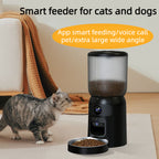 6L Automatic Pet Feeder with HD Camera & Two-Way Audio – APP Controlled, Laser Toy, Perfect for Cats & Small Dogs