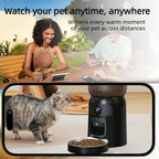 6L Automatic Pet Feeder with HD Camera & Two-Way Audio – APP Controlled, Laser Toy, Perfect for Cats & Small Dogs